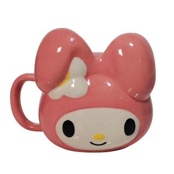 Vintage Sanrio My Melody 3D Mug - Pink (2004) with Lid - Collector Condition - Picture 1 of 8